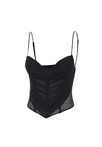Blumarine Ruched Corset Top