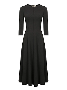 Blanca Vita Paneled Long Sleeve Dress