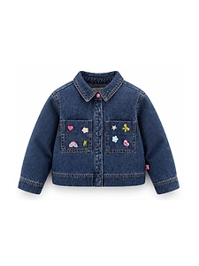 Billieblush Charm Detailed Denim Shirt
