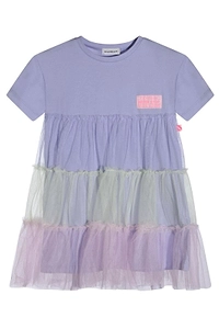 Billieblush Crewneck Tiered Tulle Dress