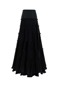 Blumarine Tiered Pleated Skirt
