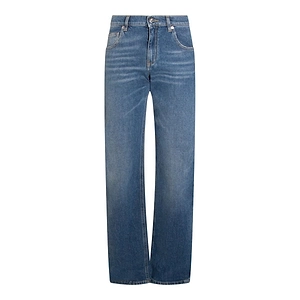 Blumarine Straight-Leg Distressed Jeans