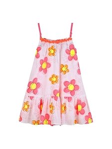 Billieblush Floral Ruffled Strap Dress