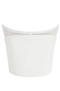Blumarine Strapless Zipped Corset Top