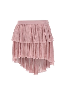 Blumarine Tiered Asymmetric Pleated Skirt