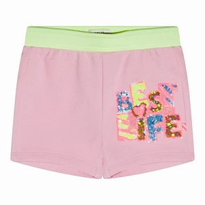 Billieblush Glitter Logo Shorts