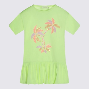 Billieblush Glitter Palm Ruffle Dress