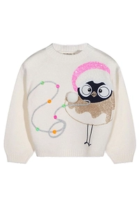 Billieblush Sequin-Embellished Crewneck Jumper