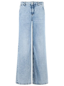Blumarine Washed Wide-Leg Jeans