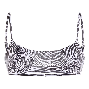 Blumarine Zebra Printed Bikini Top