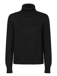 Blanca Vita Ribbed Turtleneck Knitted Sweater