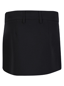 Blanca Vita Raw-Cut Mini Skirt