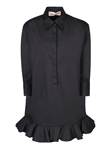 Blanca Vita Ruffled Hem Shirt Dress