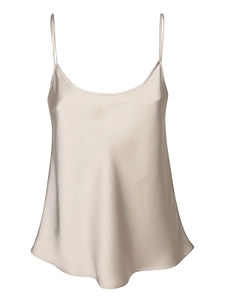 Blanca Vita Satin Strappy Tank Top