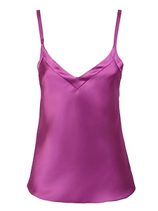 Blanca Vita Satin V-Neck Camisole Top