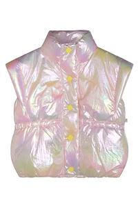 Billieblush Iridescent Button-Up Quilted Gilet