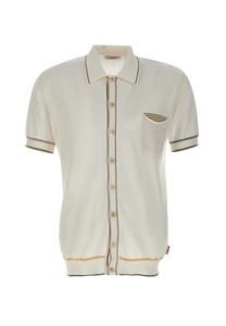 Bob Brett Contrast-Trim Knit Shirt