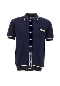 Bob Brett Contrast Trim Knit Shirt