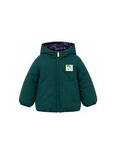 Billieblush Logo-Patch Hooded Padded Jacket