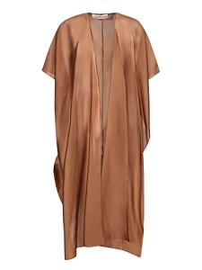 Blanca Vita Sheer Long Open-Front Coat