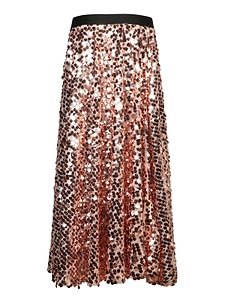 Blanca Vita Sequin Midi Skirt