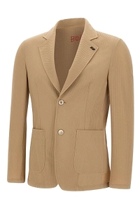 Bob Golden Slim-Fit Mesh Blazer