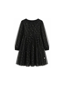Billieblush Long Sleeved Embellished Tulle Dress