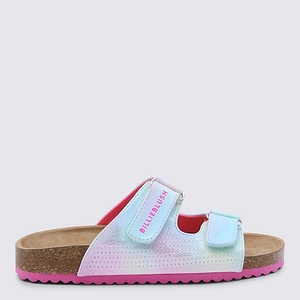 Billieblush Perforated Double-Strap Sandals