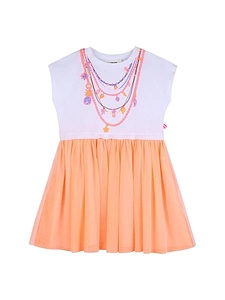 Billieblush Necklace Print Pleated Dress