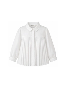 Billieblush Pleat Detailed Straight Hem Shirt