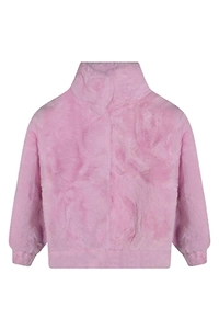 Billieblush Rainbow Heart Faux Fur Coat
