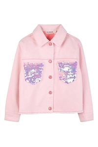 Billieblush Sequin Embellished Buttoned Jacket