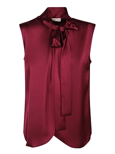 Blanca Vita Sleeveless Bow-Neck Top