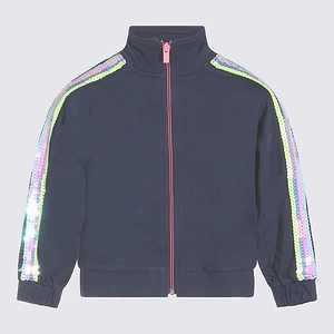 Billieblush Sequin Trim Zip Sweatshirt