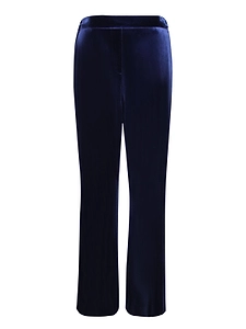 Blanca Vita Straight-Leg Velvet Pants