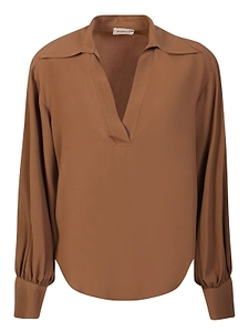 Blanca Vita V-Neck Long-Sleeve Top