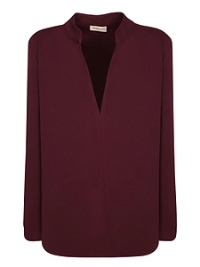 Blanca Vita V-Neck Long-Sleeve Top