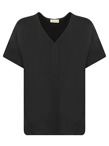 Blanca Vita V-Neck Short-Sleeve Top