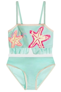 Billieblush Two-Piece Ruffle Detailed Swimsuit