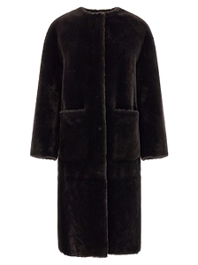 Blancha Long Shearling Coat