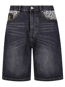 Billionaire Boys Club Astro Leopard Denim Shorts