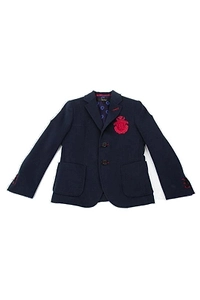 Billionaire Kids Crest Patch Blazer