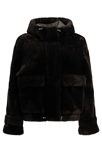 Blancha Hooded Fur Jacket