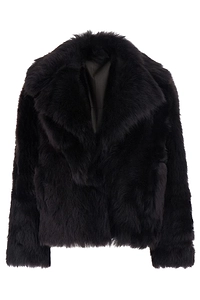 Blancha Toscana Notched-Collar Fur Jacket
