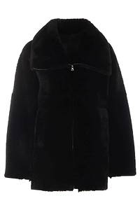 Blancha Zip-Up Fur Jacket