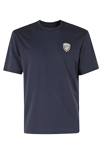 Blauer Faxon Logo Patch Crewneck T-Shirt