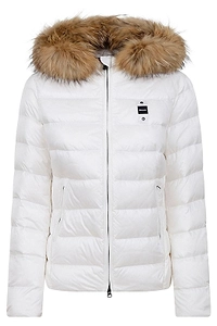Blauer Hooded Fur-Trim Down Jacket