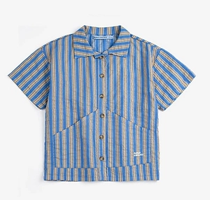 Bobo Choses Striped Short-Sleeve Shirt
