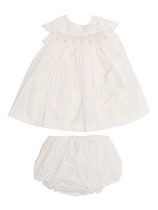 Bonpoint Short-Sleeved Pleated Dress