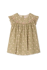 Bonpoint Smocked Hand-Embroidered Amantine Dress